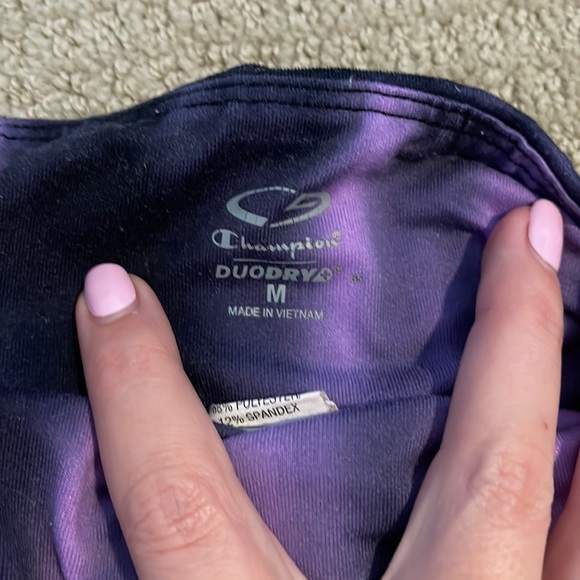 Three pairs of medium sized biker shorts. Two black one purple tie dye - Picture 4 of 4